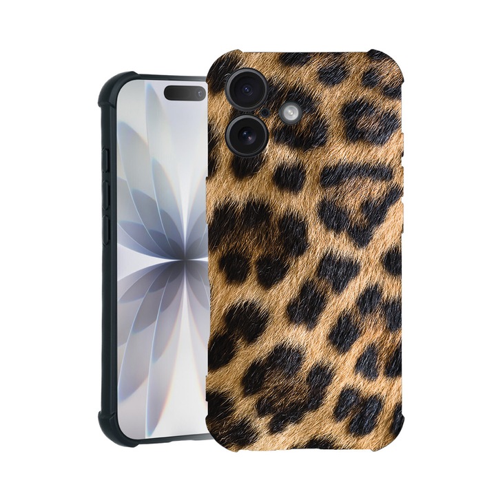 BestCase® Husa TPU Pro Shock Compatibila cu Apple iPhone 14 Pro, cu Design Leopard pattern, colturi intarite, 3100029 ASB 1442