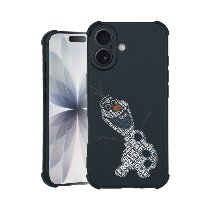 BestCase® Husa TPU Pro Shock Compatibila cu Apple iPhone 14 Pro, cu Design Calligraphy Olaf, colturi intarite, 3100029 ASB 1539