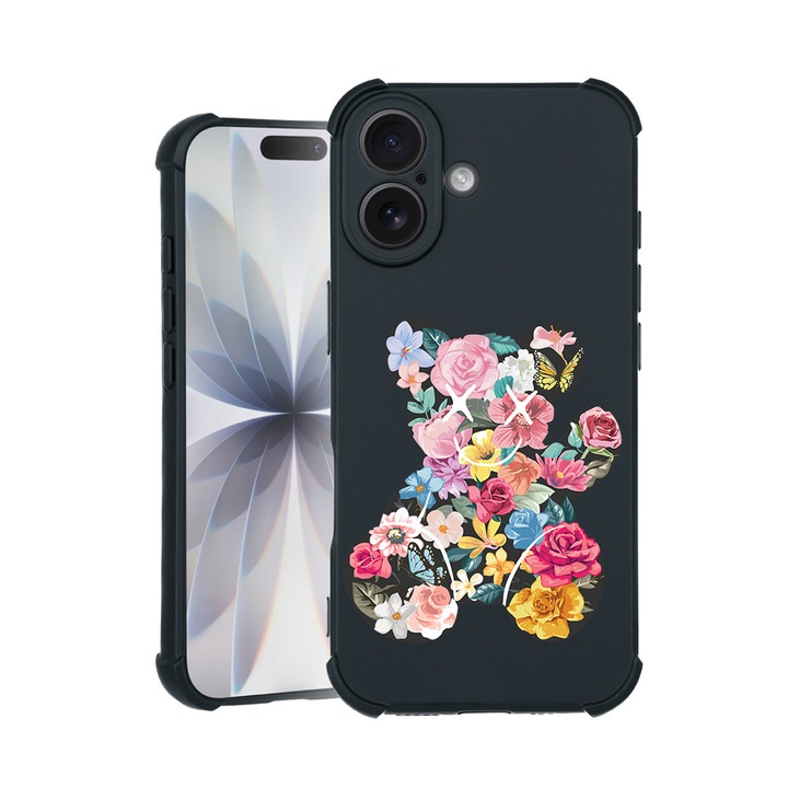 BestCase® Husa TPU Pro Shock Compatibila cu Apple iPhone 14 Pro Max, cu Design Teddy Bear Color Flower, colturi intarite, 3100030 ASB 1550