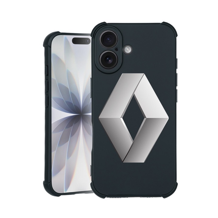 BestCase® Husa TPU Pro Shock Compatibila cu Apple iPhone 14 Pro, cu Design Renault, colturi intarite, 3100029 ASB 1721