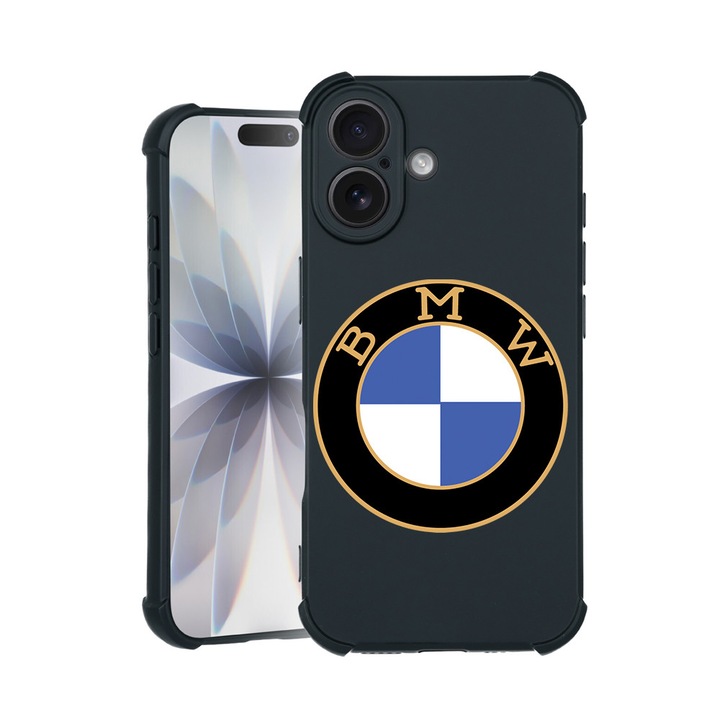 BestCase® Husa TPU Pro Shock Compatibila cu Apple iPhone 14 Pro, cu Design BMW classic, colturi intarite, 3100029 ASB 1751