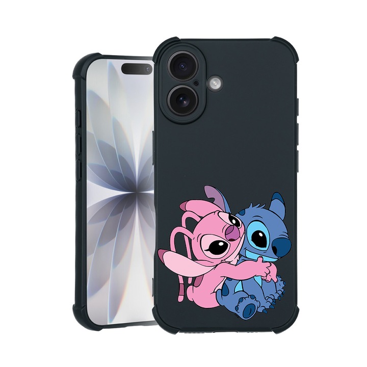 BestCase® Husa TPU Pro Shock Compatibila cu Apple iPhone 14 Pro, cu Design Angel Hugging Stitch, colturi intarite, 3100029 ASB 1842