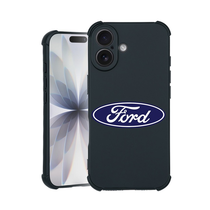 BestCase® Husa TPU Pro Shock Compatibila cu Apple iPhone 14 Pro Max, cu Design Ford, colturi intarite, 3100030 ASB 1745