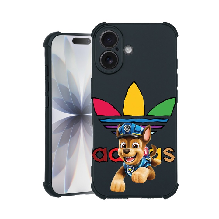 BestCase® Husa TPU Pro Shock Compatibila cu Apple iPhone 14 Pro, cu Design Paw Patrols, colturi intarite, 3100029 ASB 1863