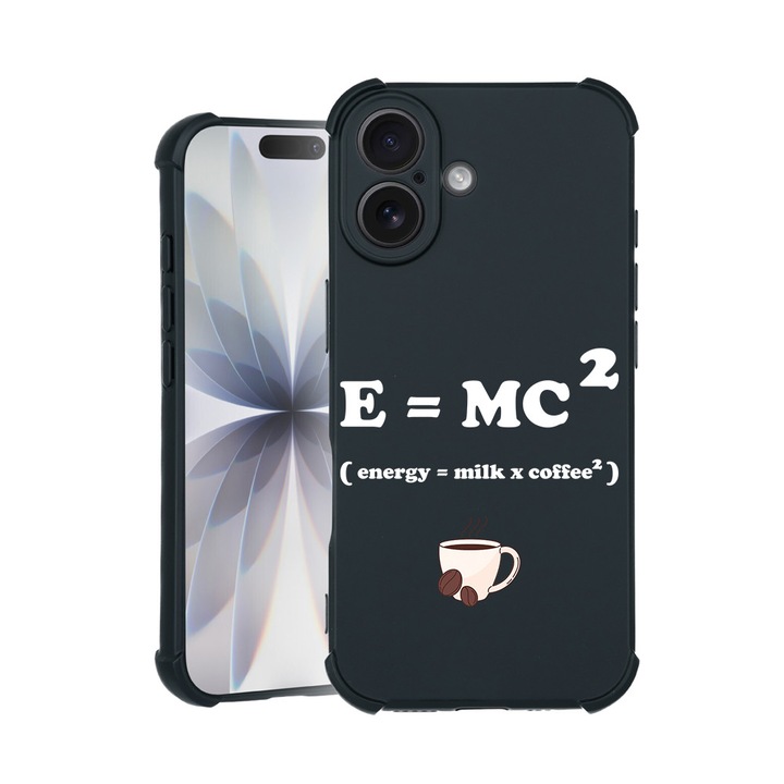 BestCase® Husa TPU Pro Shock Compatibila cu Apple iPhone 14 Pro, cu Design Energy = Coffee X Milk, colturi intarite, 3100029 ASB 1856