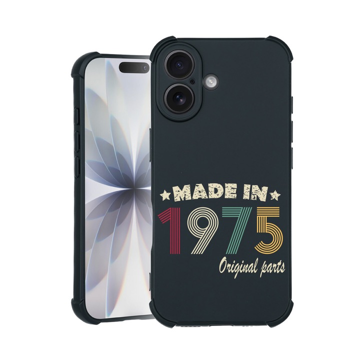 BestCase® Husa TPU Pro Shock Compatibila cu Apple iPhone 14 Pro, cu Design Original Parts 1975, colturi intarite, 3100029 ASB 1992