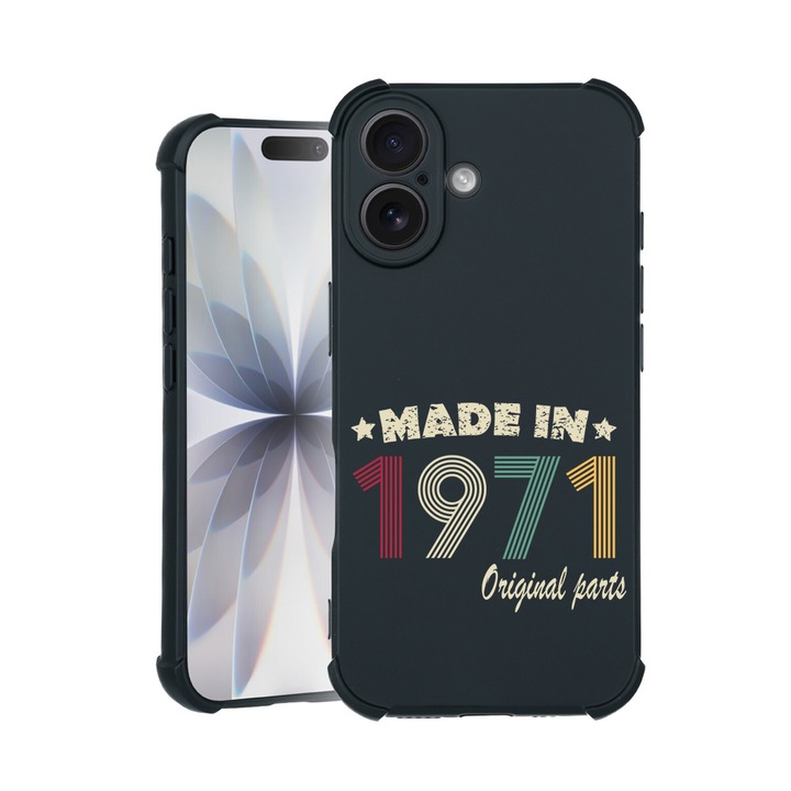 BestCase® Husa TPU Pro Shock Compatibila cu Apple iPhone 14 Pro Max, cu Design Original Parts 1971, colturi intarite, 3100030 ASB 1988