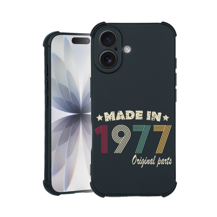 BestCase® Husa TPU Pro Shock Compatibila cu Apple iPhone 14 Pro, cu Design Original Parts 1977, colturi intarite, 3100029 ASB 1994