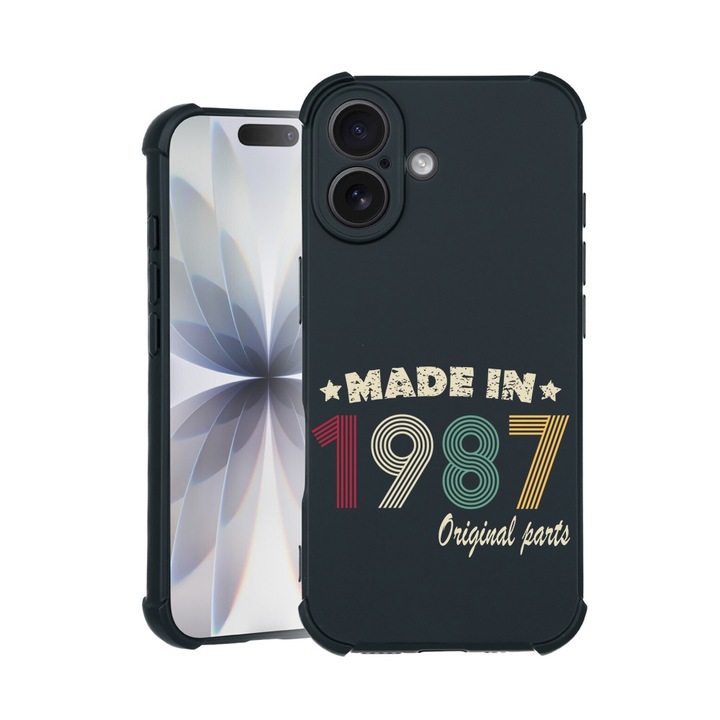 BestCase® Husa TPU Pro Shock Compatibila cu Apple iPhone 14 Pro Max, cu Design Original Parts 1987, colturi intarite, 3100030 ASB 2004