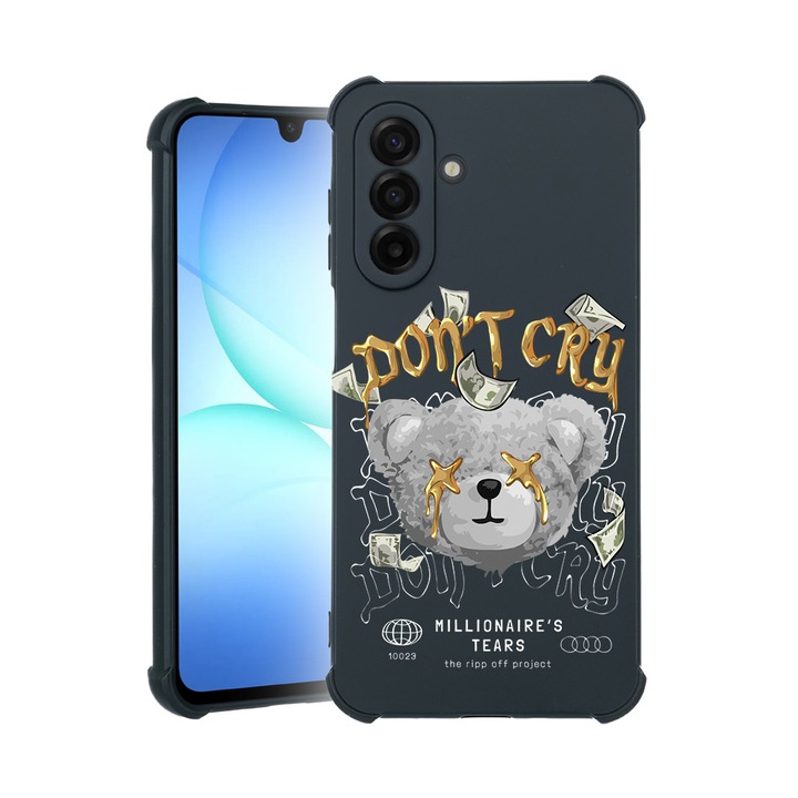 BestCase® TPU Pro Shock Калъф, съвместим със Samsung Galaxy A56, с дизайн Teddy Bear Millionaire's, подсилени ъгли, 3100019 ASB 1552