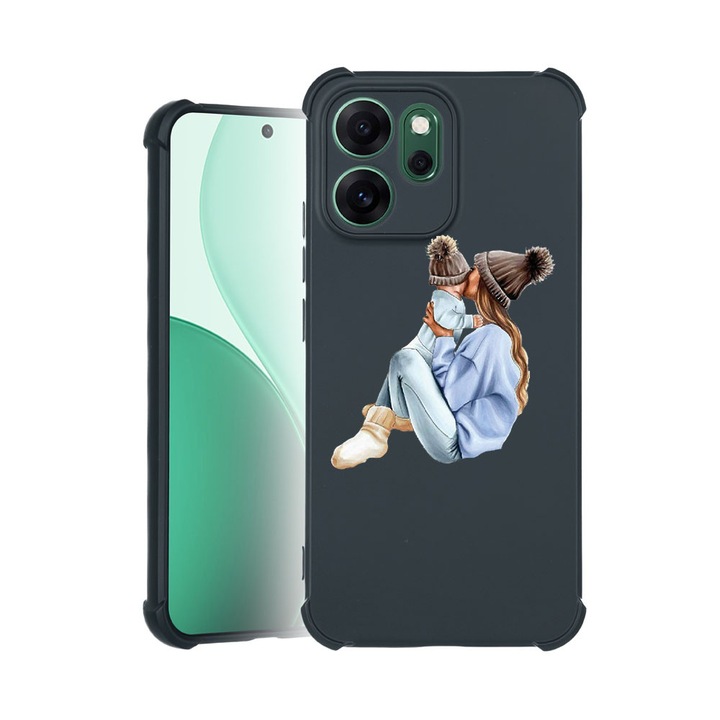 BestCase® Husa TPU Pro Shock Съвместим с OPPO Reno14 F / Reno14 FS, с дизайн Girl Mom With a Boy, подсилени ъгли, 3100041 ASB 562