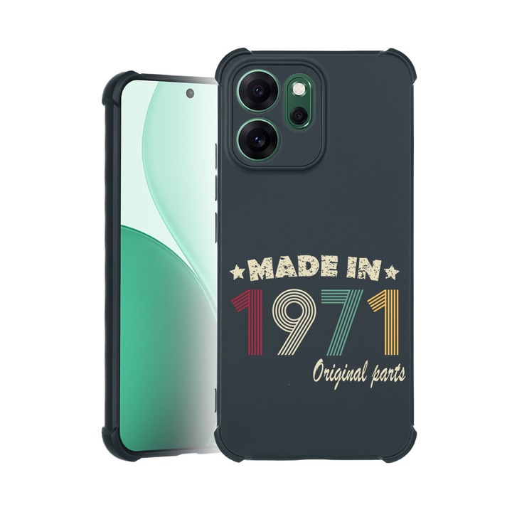 BestCase® Husa TPU Pro Shock Compatibila cu OPPO Reno14 F / Reno14 FS, cu Design Original Parts 1971, colturi intarite, 3100041 ASB 1988