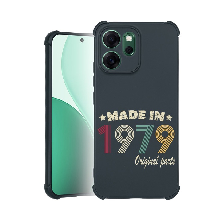 BestCase® Husa TPU Pro Shock Compatibila cu OPPO Reno14 F / Reno14 FS, cu Design Original Parts 1979, colturi intarite, 3100041 ASB 1996