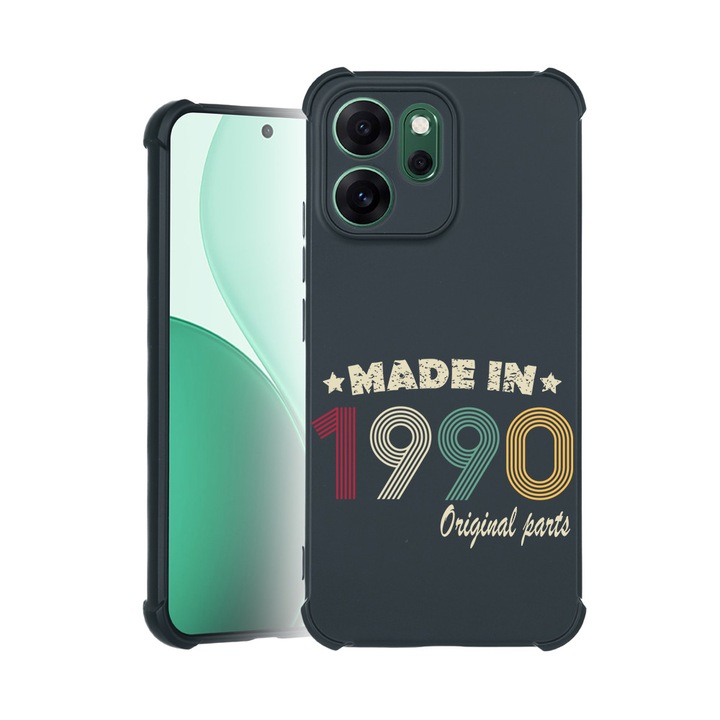 BestCase® Husa TPU Pro Shock Compatibila cu OPPO Reno14 F / Reno14 FS, cu Design Original Parts 1990, colturi intarite, 3100041 ASB 2007