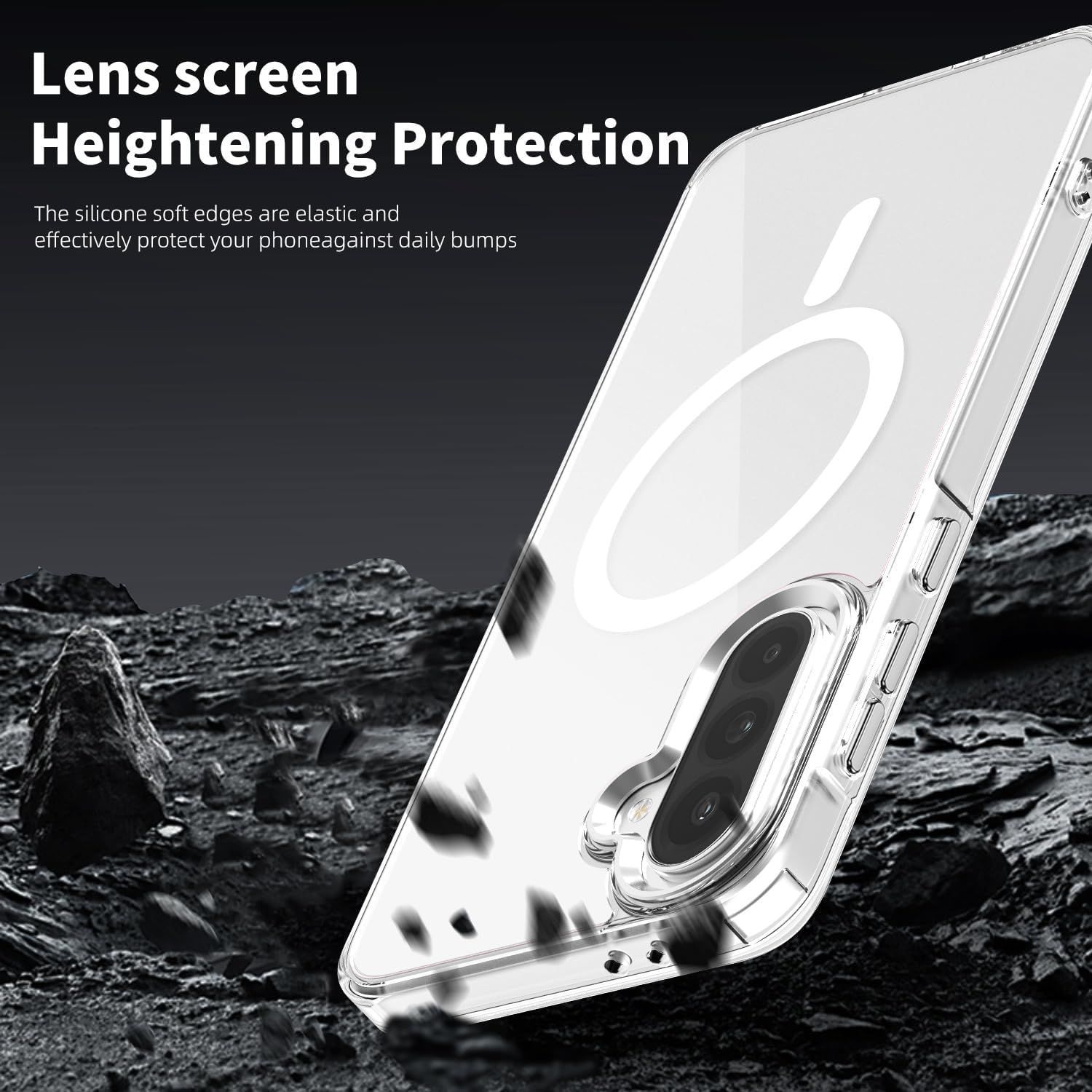 Husa pentru Samsung Galaxy A36/A56 6.7" Transparenta Rezistenta la Ingalbenire, Compatibila cu Magsafe, Magnetica, Carcasa Rigida