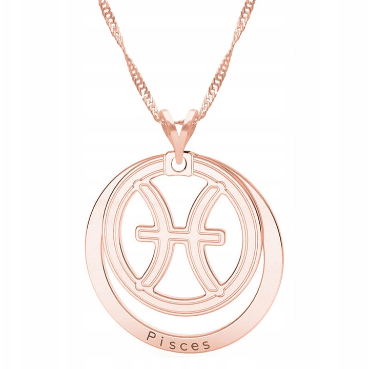 Colier Zodie, Larezo, Aur roz 750, Argint 925, 52cm + 3cm