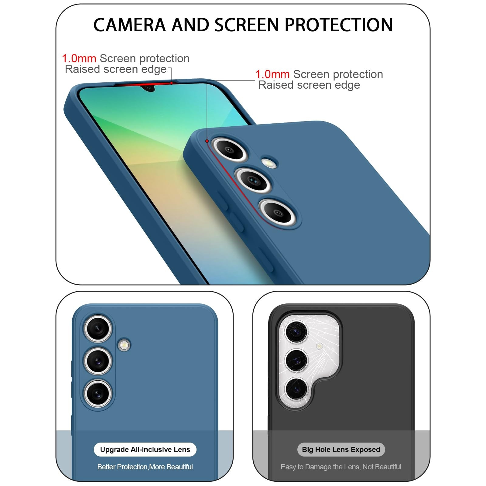Husa pentru Samsung Galaxy S25 Ultra, din silicon lichid pentru, o prindere confortabila, LIXR-04EN®, Albastru safir