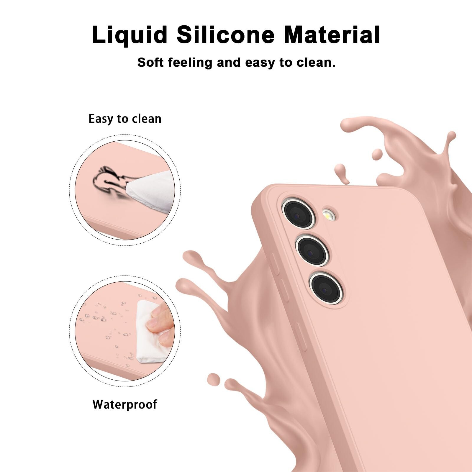 Husa pentru Samsung Galaxy S25 Ultra, Roz, moale, din silicon, gel, cauciuc, subtire, rezistenta la socuri, pentru Samsung Galaxy S25 Ultra, LIXR-03EN®