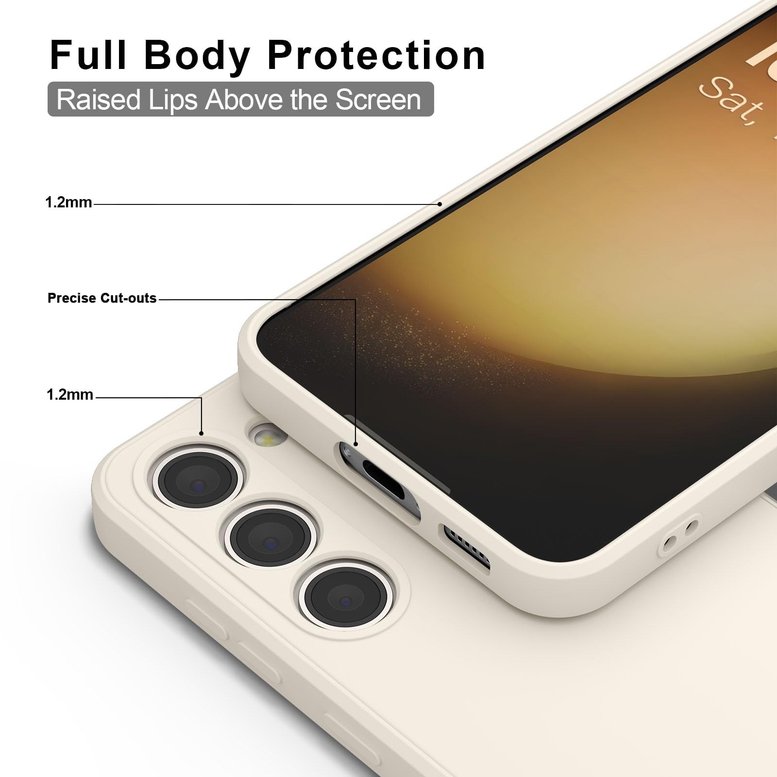 Husa pentru Samsung Galaxy S25 Ultra, din silicon lichid pentru, o prindere confortabila, LIXR-04EN®, Alb