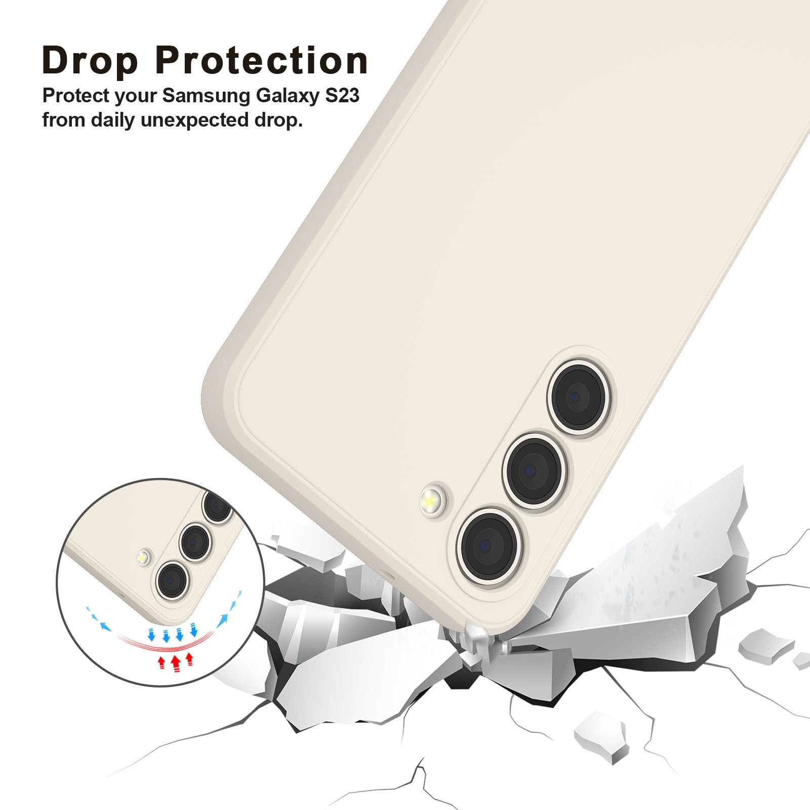 Husa pentru Samsung Galaxy S25 Ultra, din silicon lichid pentru, o prindere confortabila, LIXR-04EN®, Alb