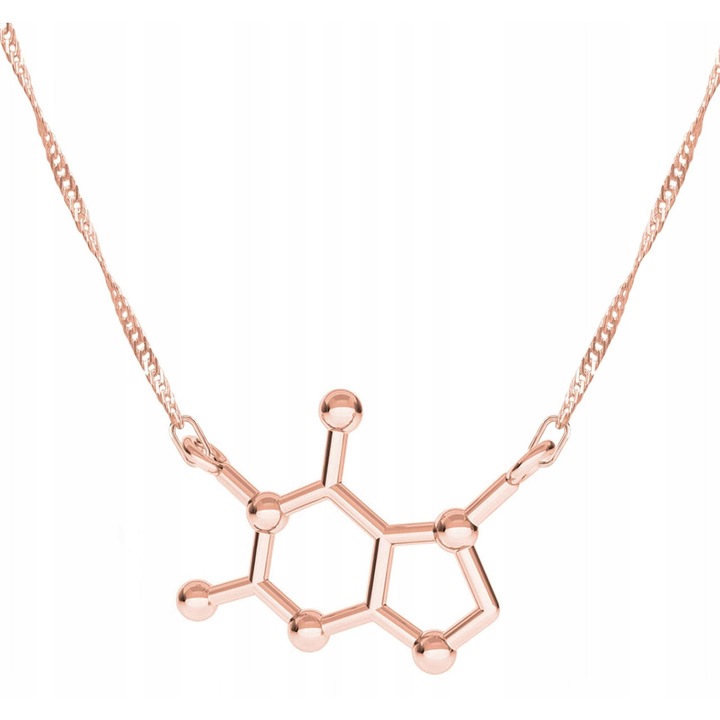 Colier placat cu aur, Larezo, Model ciocolata ARGINT 925