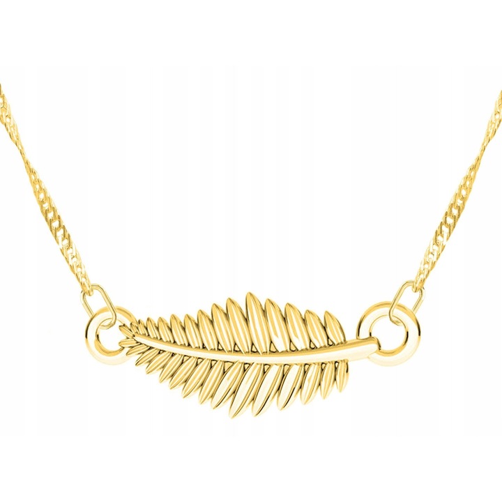 Colier, Larezo, 52cm, 3cm, Argint 925, Auriu