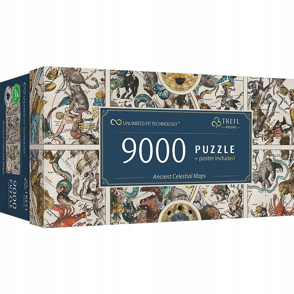Puzzle Trefl 9000 piese Harti Celeste Antice, imagine detaliata