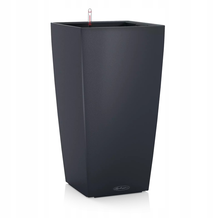 Ghiveci Lechuza CUBICO Color 30 Auto-irigare Gri Ardezie