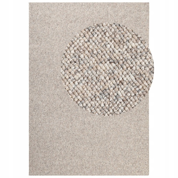 Covor, Elle Decor, Rocco, 80x240 cm, Material 100% Polipropilen, Forma Dreptunghiulara, Gramaj Aproximativ 1750 g/m², Spate Antiderapant, Crem