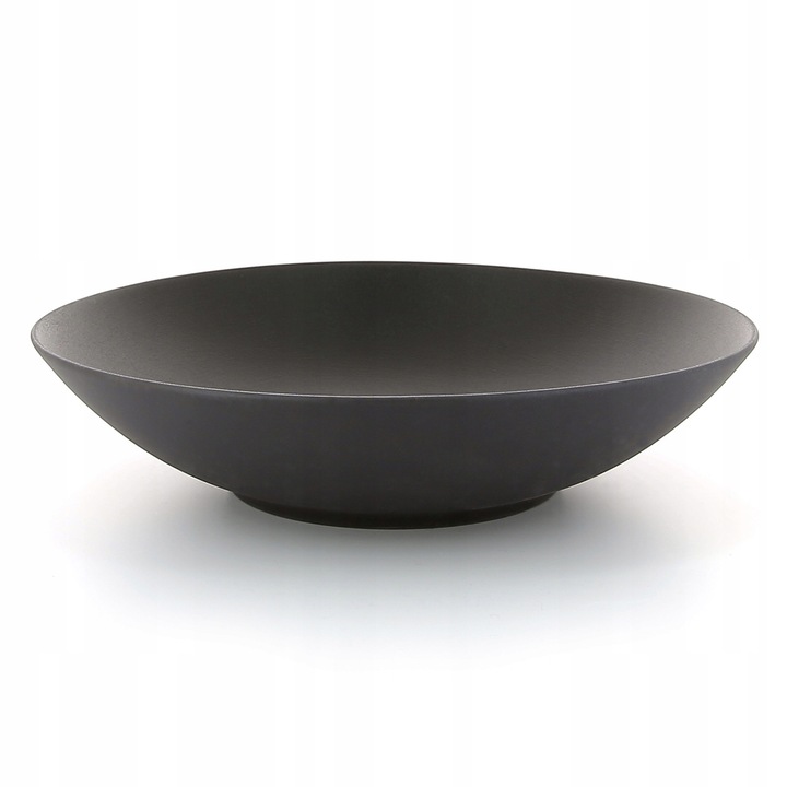 Дълбока чиния Revol Equinoxe 24 см, матово черна, порцелан
