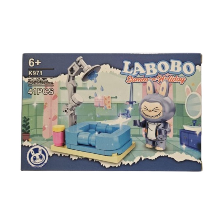 Set de constructii Labobo, plastic, 41 de piese
