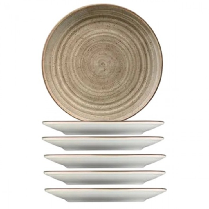 Bonna Terrain 6 darabos porcelán tányér készlet 17cm