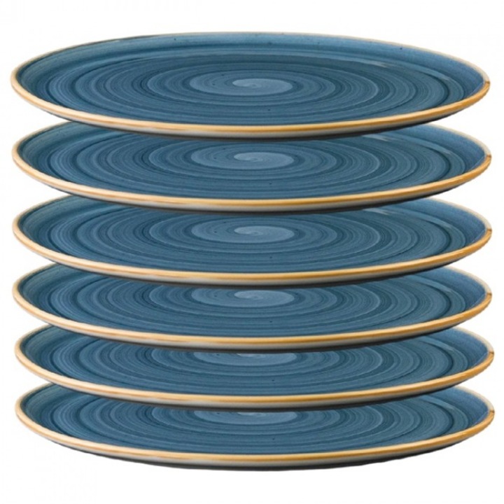 Bonna Dusk 6 darabos porcelán pizzatányér készlet, 32 cm