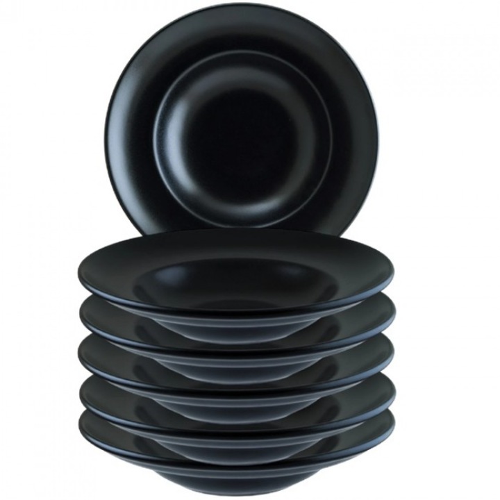 Bonna Notte 6 db-os gourmet porcelán tányérkészlet, 27cm 400ml mély