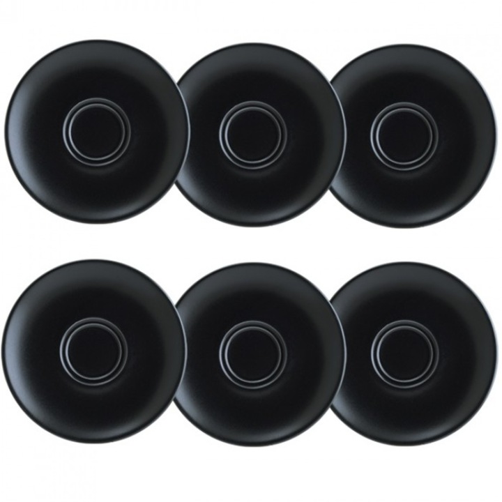 Set 6 farfurii suport Bonna Notte 16cm pentru ceai