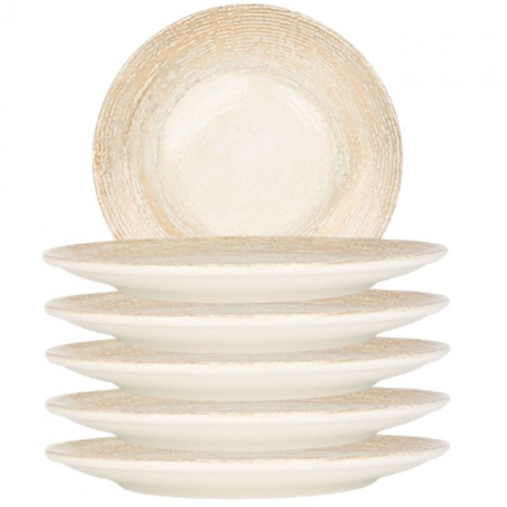 Bonna Patera 6 darabos porcelán tányér készlet, 25cm