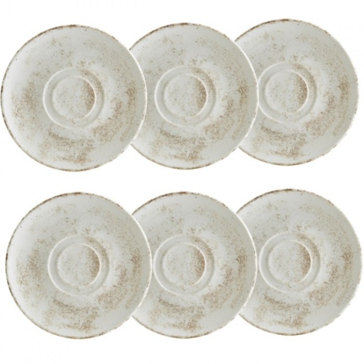 Bonna Nacrous Matt Tányérkészlet, 19cm, 6 darabos, porcelán