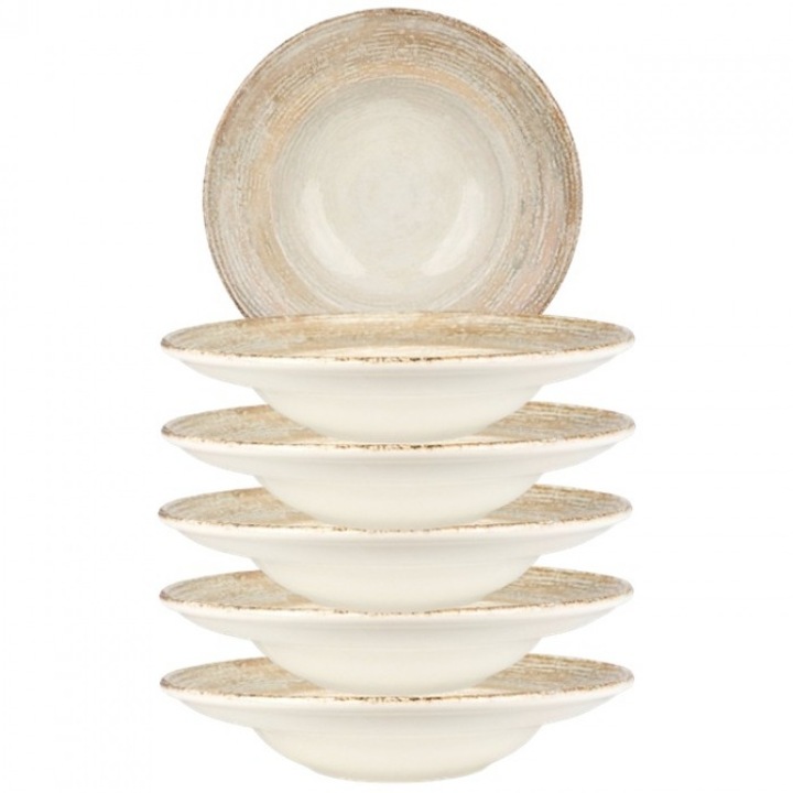 Bonna Patera 6 db-os gourmet porcelán tányérkészlet, 27cm, 400ml, mély