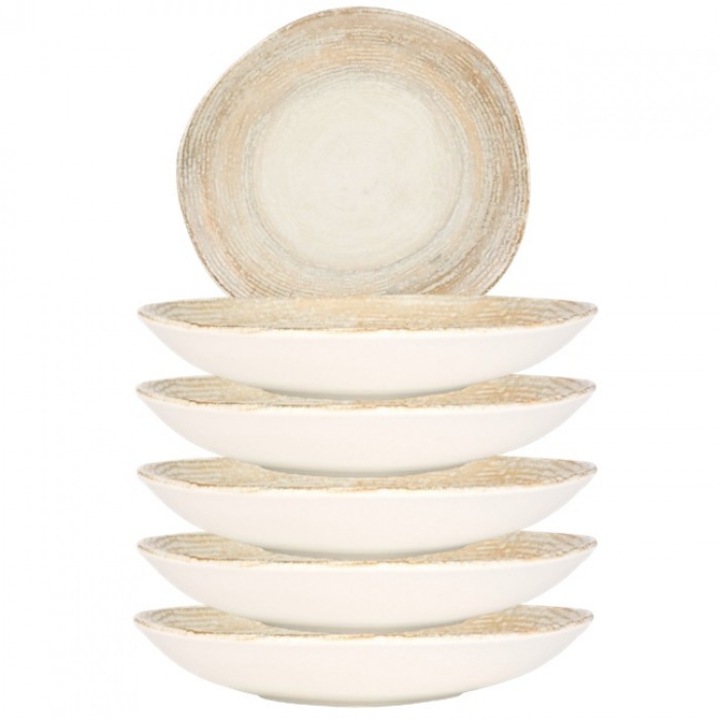 Bonna Patera 6 db-os mélytányér készlet, Porcelán, 26cm