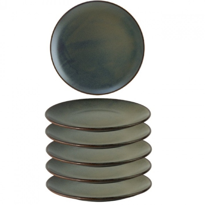 Bonna Gloire 6 darabos porcelán tányér készlet, 25cm