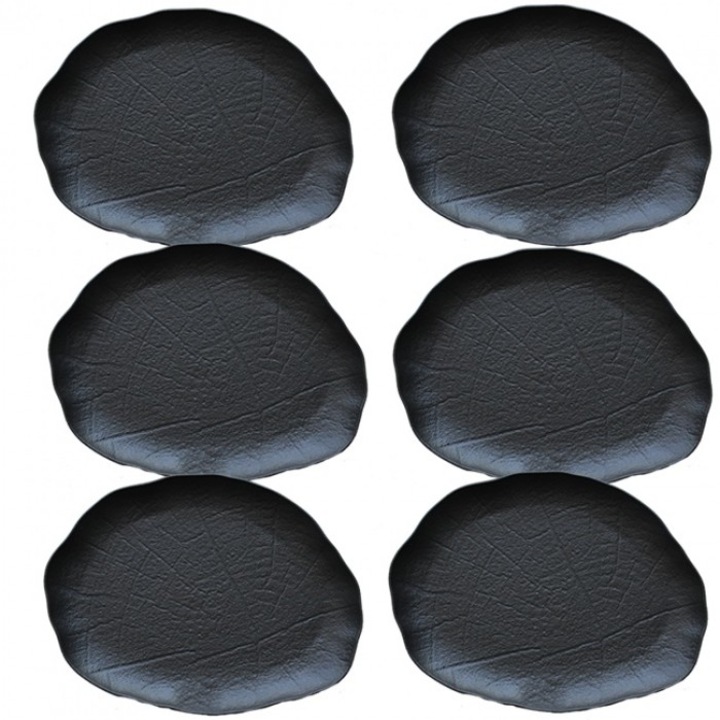 Bonna Shade 6 db ovális tányér készlet, 24cm, porcelán