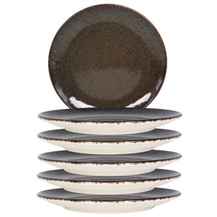 Bonna Ore Tierra 6 darabos porcelán tányér készlet, 27cm