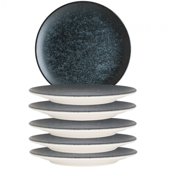 Bonna Vesper Mat 6 darabos porcelán tányér készlet, 25cm