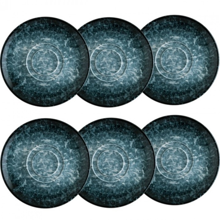 Bonna Sepia Tányérkészlet, 19cm, 6 darabos, porcelán