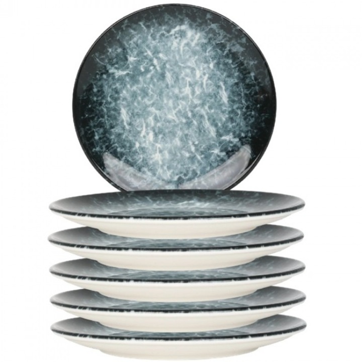 Bonna Sepia 6 darabos porcelán tányér készlet, 27cm