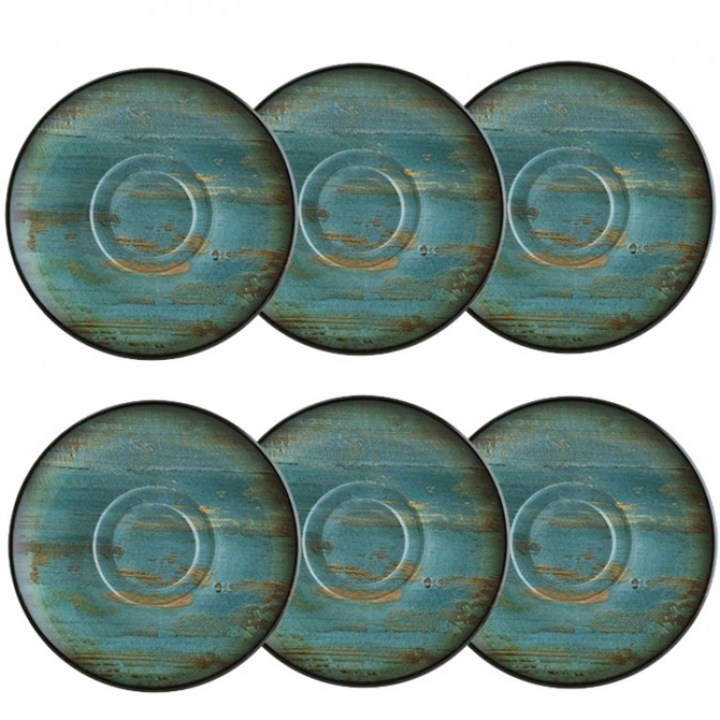 Bonna Madera Tányérkészlet, 19cm, 6 darabos, porcelán