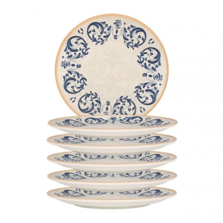 Bonna Viento 6 darabos porcelán tányér készlet, 30cm