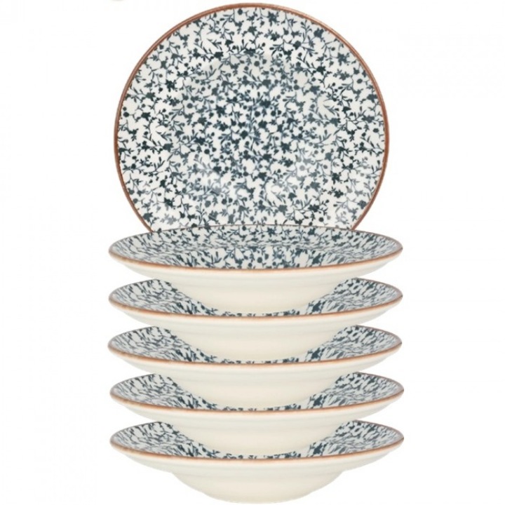 Bonna Calif Mély porcelán tányér tésztához, porcelán, 6 darab 27cm, 450ml