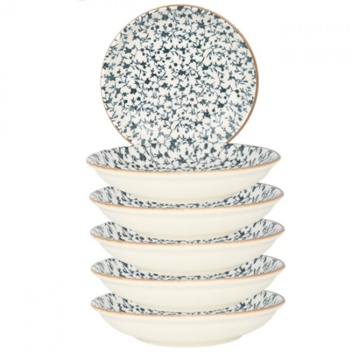 Bonna Calif 6 db-os mélytányér készlet, Porcelán, 20 cm, 500ml, leveshez