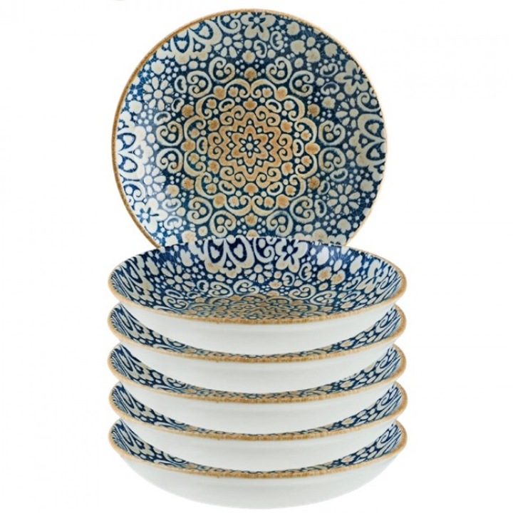 Bonna Alhambra 6 darabos porcelán mélytányér készlet, 23cm, 1000ml